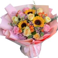 summer-hedgerow-bouquet-sunflowers-summer-flowers