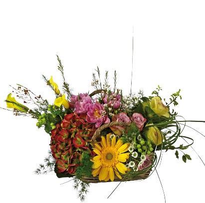 cheerful-flower-basket