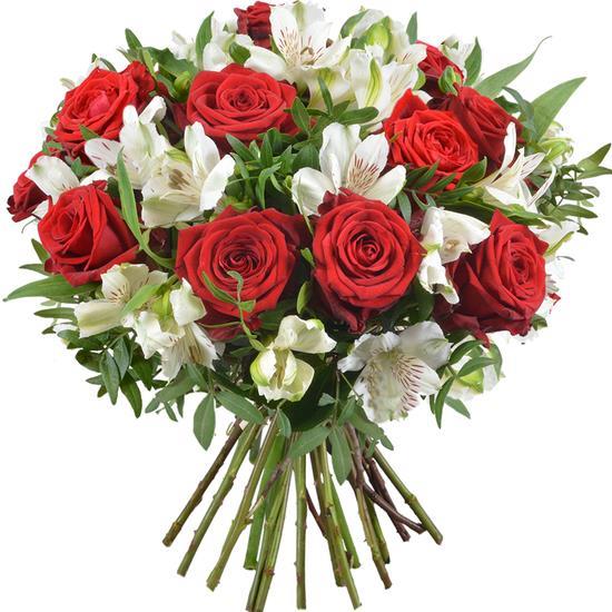 luscious-bouquet-red-roses-white-alstroemerias