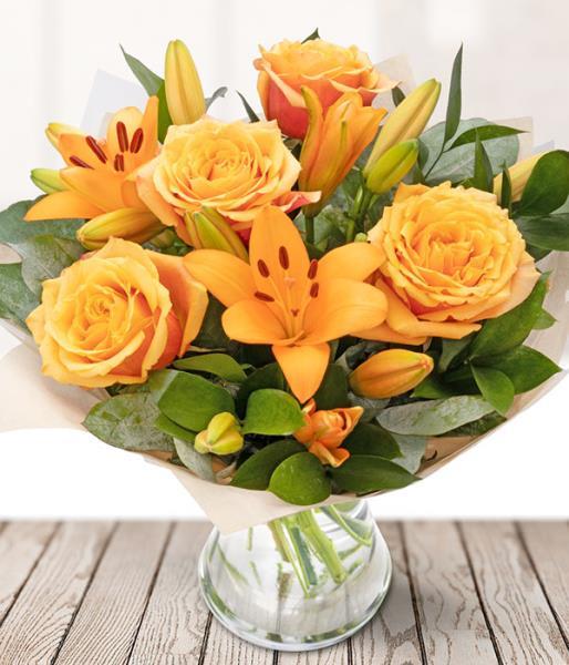 orange-roses-and-lilies