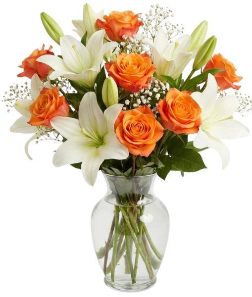 orange-roses-and-white-lilies