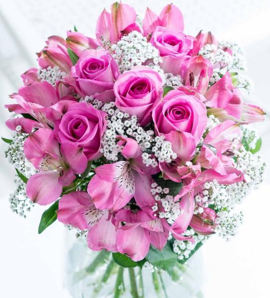 pink-ice-bouquet-pink-flowers