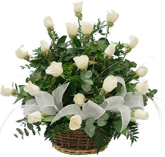 white-roses-basket